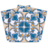 5" X 5" Teal Taupe Sia Removable Peel and Stick Tiles