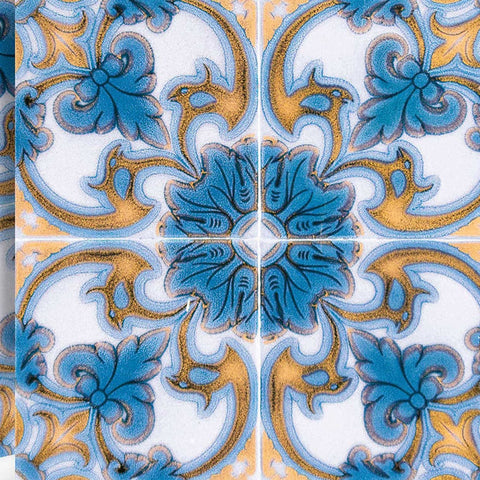 5" X 5" Teal Taupe Sia Removable Peel and Stick Tiles