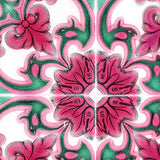 6" X 6" Rosa Pink Lea Removable Peel and Stick Tiles