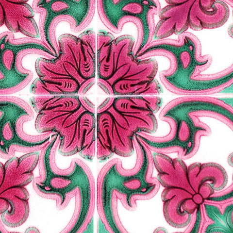 8" X 8" Rosa Pink Lea Removable Peel and Stick Tiles