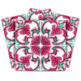 8" X 8" Rosa Pink Lea Removable Peel and Stick Tiles