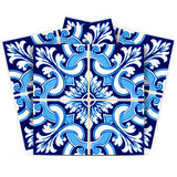 5" X 5" Blue Bali Removable Peel and Stick Tiles