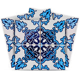 4" X 4" Blue Nelly Removable Peel And Stick Tiles
