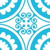 4" X 4" Aqua Gerber Removable Peel And Stick Tiles