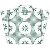 8" x 8" Light Sage And White Circle Flower Peel and Stick Removable Tiles