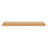 43" Natural Light Brown Wooden Floating Shelf