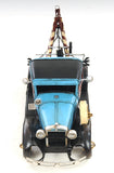 6" Blue And Black Metal Hand Painted Model Car