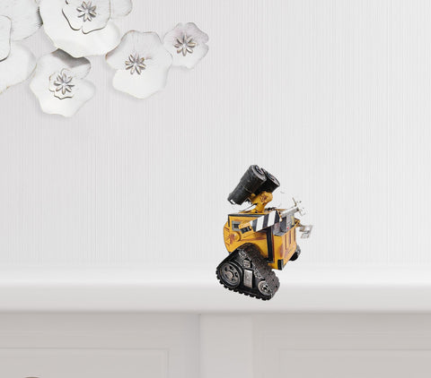 9" Yellow Metal Hand Painted Figurine