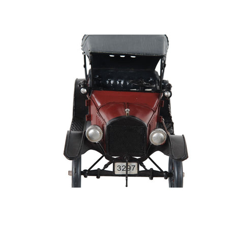 7" Red Metal Hand Painted Model Car