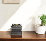9" Black Metal German Replica Typewriter Tabletop Sculpture