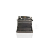 9" Black Metal German Replica Typewriter Tabletop Sculpture