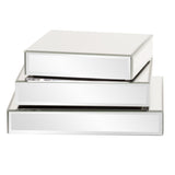 Set of Three Mirrored Rectangular Display Platforms