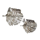 Set of Two Gray Aluminum Novelty Hanging Dimensional Sculpture