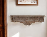 7" Brown Wood Wall Shelf