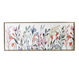 Rainbow of Wildflowers Framed Giclee Wall Art Floater Frame Graphic Art Wall Art