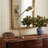 Shiny Satin Brass LED Adjustable Desk Lamp