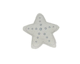 Set of Two 12" White Starfish Coastal Throw Pillows