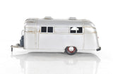 6" Silver Metal Hand Painted Silver Camping Trailer Model Car