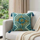 20" MULTICOLOR Cotton Blend Throw Pillow