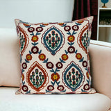 18" MULTICOLOR Cotton Blend Throw Pillow