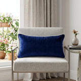 12" X 24" Blue Throw Pillow