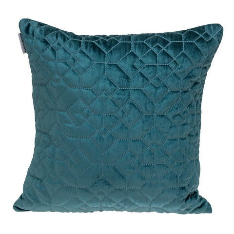 8' X 10' Teal Abstract Washable Non Skid Indoor Outdoor Area Rug