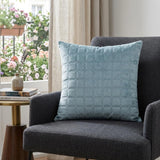 20" Gray Cotton Blend Throw Pillow