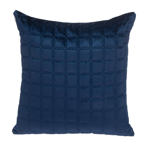 8' X 10' Blue Geometric Washable Indoor Outdoor Area Rug