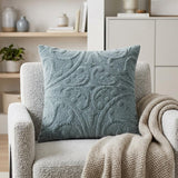 20" Seafoam Cotton Blend Throw Pillow