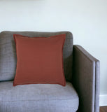 20" Paprika Cotton Throw Pillow