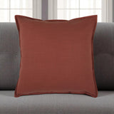 20" Paprika Cotton Throw Pillow