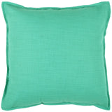 20" Aqua Cotton Throw Pillow