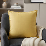 20" Tan Cotton Throw Pillow