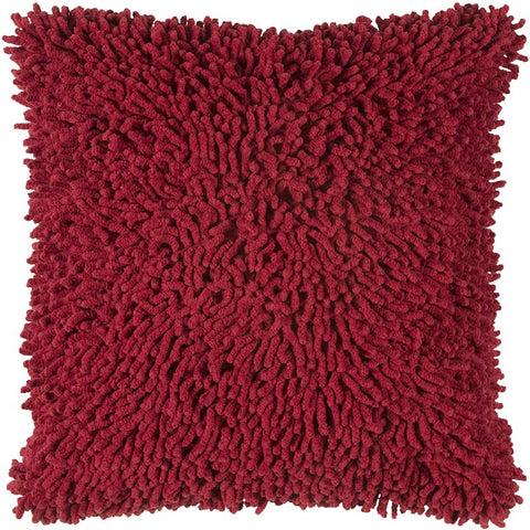 18" Red Cotton Throw Pillow