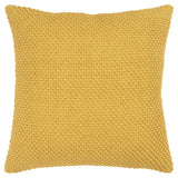 20" Gold Cotton Throw Pillow