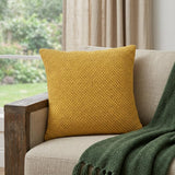 20" Gold Cotton Throw Pillow