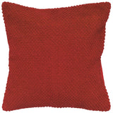 20" Red Cotton Throw Pillow