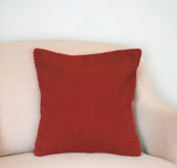 20" Red Cotton Throw Pillow