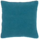 20" Teal Cotton Throw Pillow