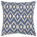 18" Navy Cotton Throw Pillow