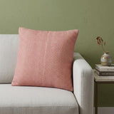 Red Ivory Scaled Diamond Pattern Throw Pillow
