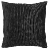 18" Black Cotton Throw Pillow