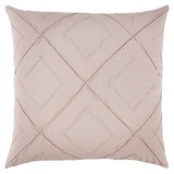 Blush Pin Tuck Diamond Pattern Throw Pillow