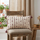 14" X 26" Natural Cotton Throw Pillow