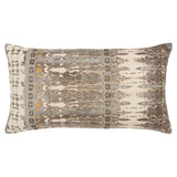 Gray Beige Tribal Distressed Lumbar Pillow