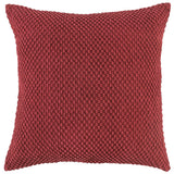 20" Merlot Cotton Throw Pillow with Nubby Texture