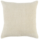 20" Natural Beige Nubby Textured Modern Throw Pillow