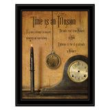 Time is an Illusion 4 Black Framed Print Wall Art