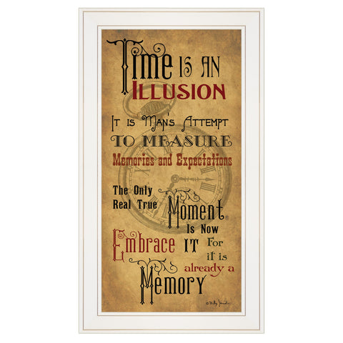 Memories 1 White Framed Print Wall Art