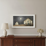 Still of the Night 2 White Framed Print Wall Art
